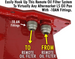 1968 - 1972 Nova LS Swap Aluminum Single Vertical Oil Filter Relocation Kit, Angle 4
