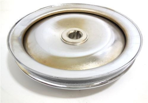 Power Steering Pump Pulley, Single Groove, Chrome, Angle 3