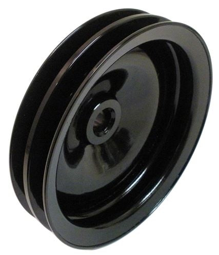 Chevelle or Nova Power Steering Pump Pulley, 5-3/4 Inch Diameter, 2 Groove for A/C
, Angle 2