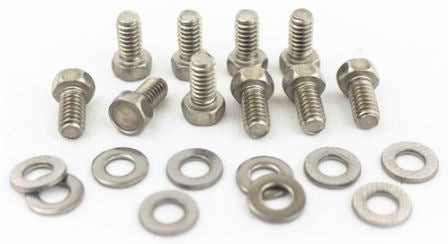 1964 - 1972 Chevelle and Nova Timing Chain Cover Bolts Set, Stainless Steel 10 Pieces