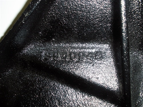 1969 - 1970 Chevelle or Nova Air Conditioning Compressor Bracket, Big Block, Front Mounting, Stamped 3940948, Angle 2