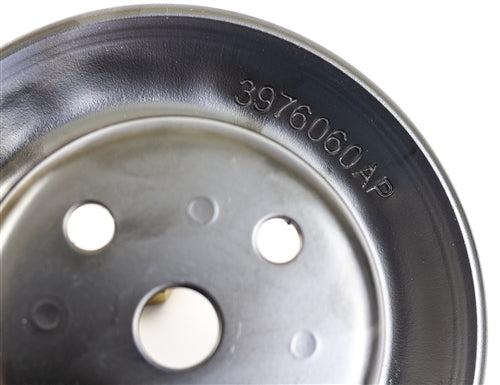 1970 - 1971 Water Pump Pulley, Single Row Deep Groove 3976060, Angle 4