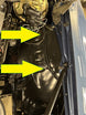 Inner Fender Hold Down Push In Straps for Wire Harness and Washer Hose, Pair, Angle 2