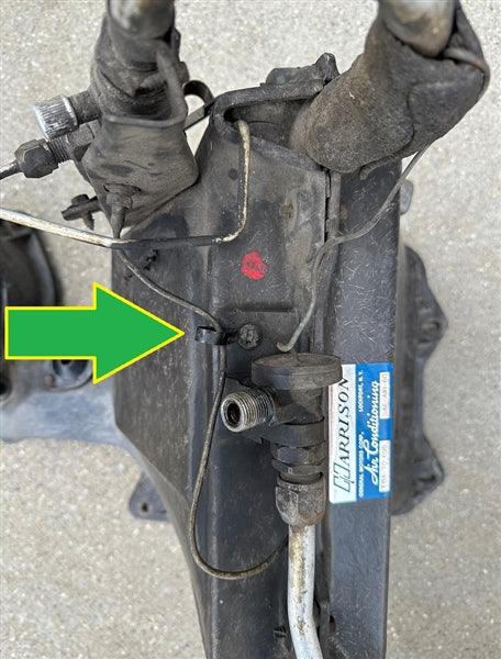 1966 - 1972 Self Locking Wire Harness and Washer Hose Hold Down Push In Tie Straps, Pair, Angle 3