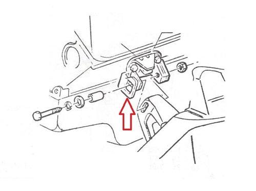 Chevelle and Nova Engine Motor Mount Safety Bracket, Big Block, Angle 2
