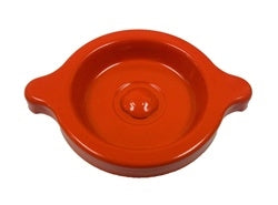 Photo of a 1966 - 1972 Chevelle and Nova Valve Cover Oil Filler Cap, ORANGE Plated with "S" Rivet, OE Style
