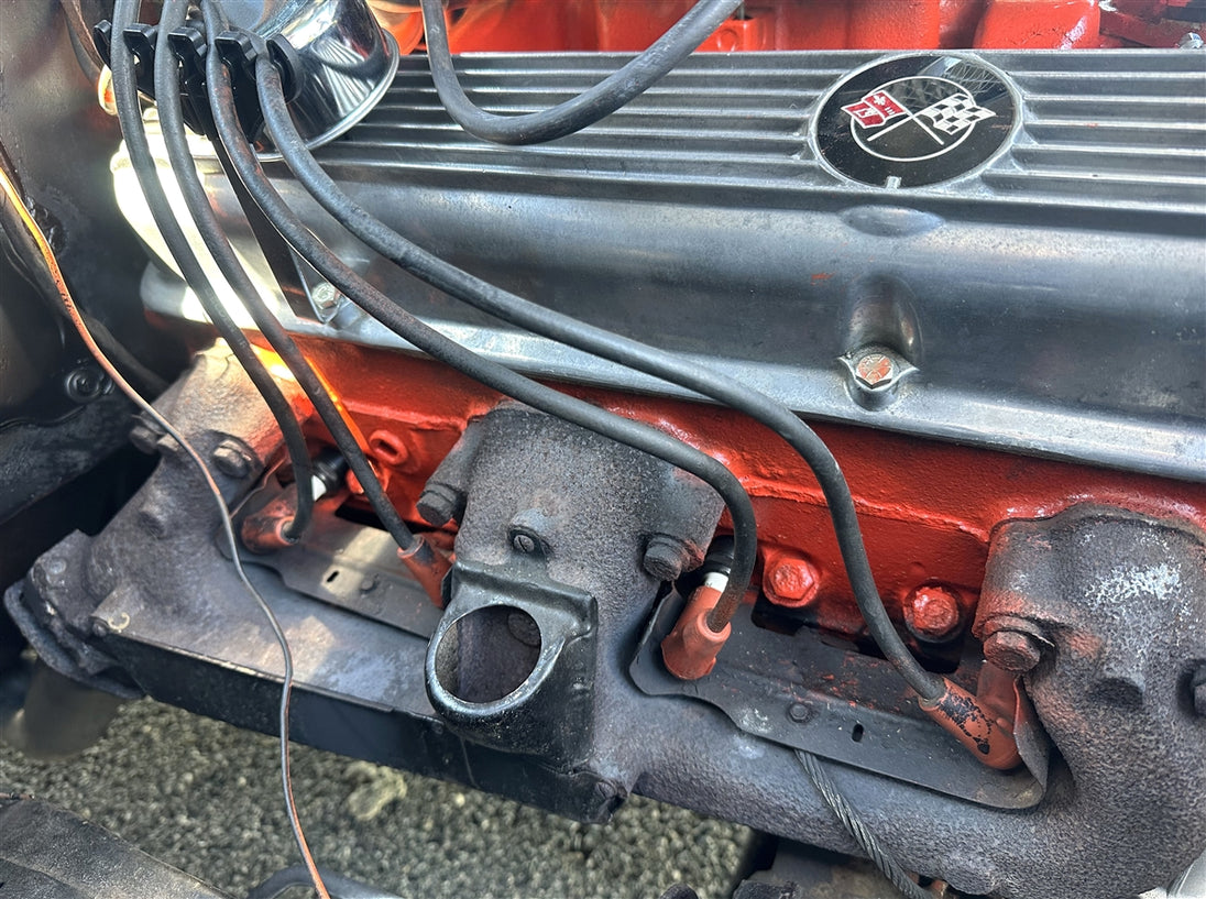1966 - 1972 Chevelle and Nova Exhaust Manifold Upper Pre Heat Shield Stove, Angle 4