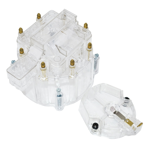 CLEAR HEI Distributor Cap and Rotor Kit, See Through