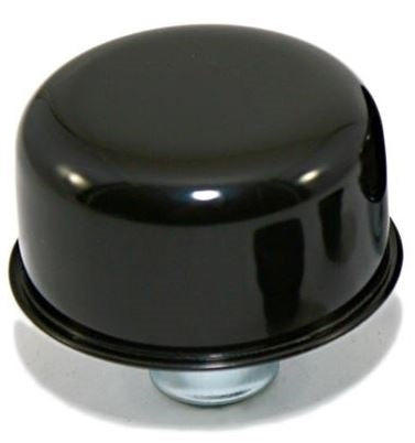 Valve Cover Breather Cap, Black Push-In, 1" Diameter