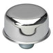 Valve Cover Breather Cap, Chrome Push-In, 1" Diameter, Angle 2