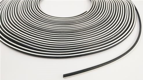 White Stripe Vacuum Hose 5/32" Diameter, Sold Per Foot
