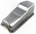 Chevelle and Nova Oil Pan, Small Block, OE Style Raw Steel, Angle 2