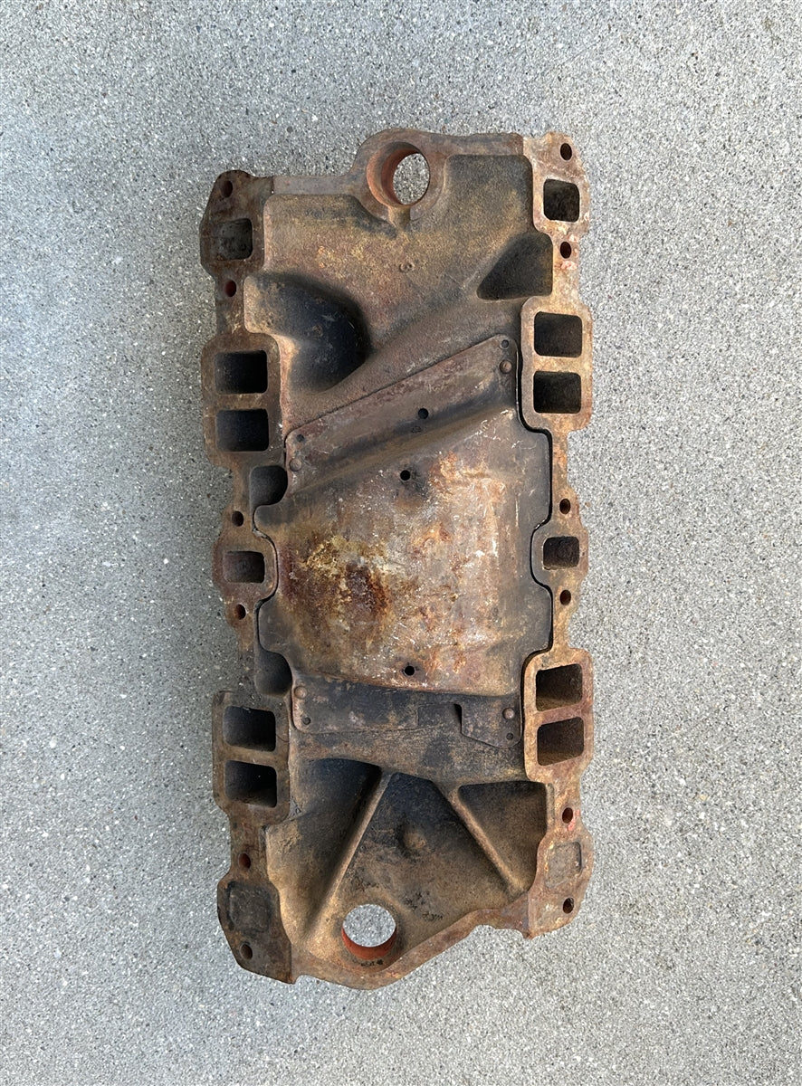 1965 Chevelle, Nova, Corvette, Small Block Intake Manifold, Original GM Used 3866922, Angle 5