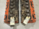 1971 Chevy 400 Heads, Matched Set, Original GM Used 3973493 Pair, Angle 2