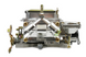 Polished Aluminum Holley Carburetor, Square Bore Design with Electric Choke and Vacuum Secondaries, 600 CFM, Model, Angle 4