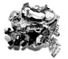 Picture of a New Quadrajet Q-Jet Carburetor, 750 CFM Electric Choke, with U-Style (1974 and Earlier), Angle 2