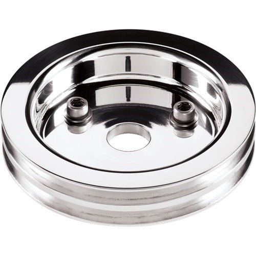 1966 - 1968 Crank Pulley, Big Block, 2 Groove, Billet, Short Water Pump Setup