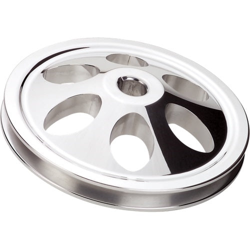 Power Steering Pump Pulley with Key Way, Single Groove, Billet