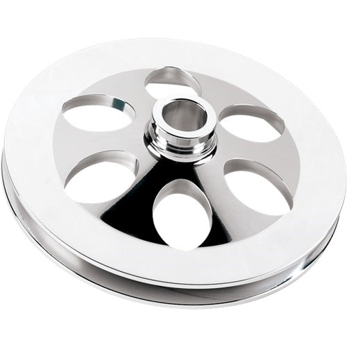 Power Steering Pump Pulley, Press-On Style, Single Groove, Billet