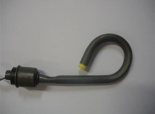 1968 - 1975 Oil Diptstick for Big Block with Yellow Tip, Angle 2