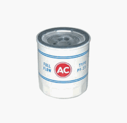 1968 - 1974 Chevelle and Nova AC PF-25 Oil Filter, Red, White, and Blue, OE Style, Angle 2