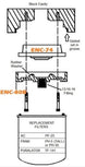 1966 - 1972 Chevelle or Nova Oil Filter Adapter, Canister to Screw on Filter Conversion, Angle 6