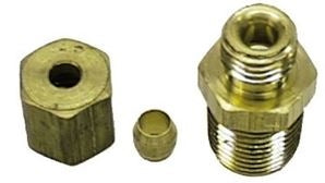1966 - 1972 Chevelle or Nova Oil Pressure Line Fitting Nut and Sleeve, Block Side