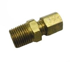 1966 - 1972 Chevelle or Nova Oil Pressure Line Fitting Nut and Sleeve, Block Side, Angle 2
