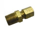 1966 - 1972 Chevelle or Nova Oil Pressure Line Fitting Nut and Sleeve, Block Side, Angle 2