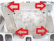 1966 - 1972 Chevelle & Nova Intake Manifold Heat Shield Baffle Mounting Rivet / Brad Set, 4 Piece Kit