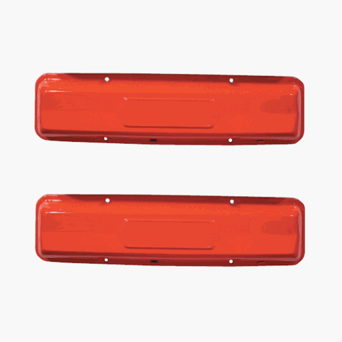 1964 - 1967 Small Block Chevy Valve Covers, Orange Classics