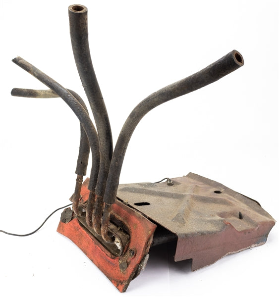 1971 - 1972 Chevelle or Nova Behind Rear Seat Fuel Exhaust Vapor Vent Return EEC Tank, Used GM, Angle 6