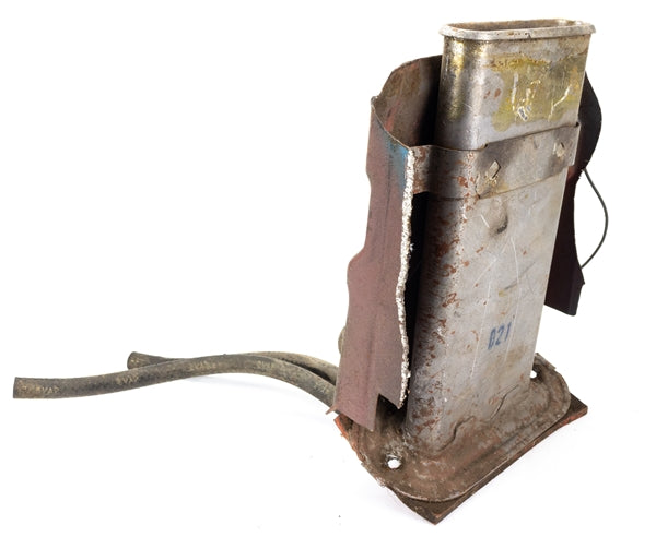 1971 - 1972 Chevelle or Nova Behind Rear Seat Fuel Exhaust Vapor Vent Return EEC Tank, Used GM, Angle 7