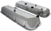 1966 - 1972 Chevy Big Block Chrome Valve Covers with Drippers, Stock Height with Booster Dent