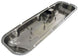1966 - 1972 Chevy Big Block Chrome Valve Covers with Drippers, Stock Height with Booster Dent, Angle 4
