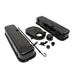1965 - 1995 CHEVY BIG BLOCK 396, 427, 454, & 502 BLACK STEEL VALVE COVER, TIMING COVER, BREATHER, DIPSTICK ENGINE, Angle 2