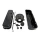 1965 - 1995 CHEVY BIG BLOCK 396, 427, 454, & 502 BLACK STEEL VALVE COVER, TIMING COVER, BREATHER, DIPSTICK ENGINE, Angle 3