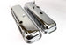 1966 - 1972 BIG BLOCK Valve Covers, CHROME Without Drippers, TALLER CHEATER VERSION