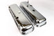 1966 - 1972 BIG BLOCK Valve Covers, CHROME Without Drippers, TALLER CHEATER VERSION