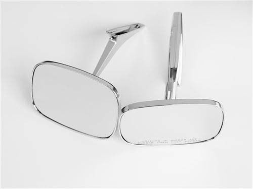 1968 - 1972 Chevelle Exterior Door Mirrors Set, Clear Shot, Pair of LH and RH