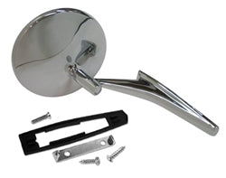 Exterior Door Mirror without Bowtie Logo, Chrome
