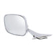 Custom Chrome RECTANGULAR Exterior Door Mirror with LED Embedded Turn Signal Indicator Lights, RH, Angle 2