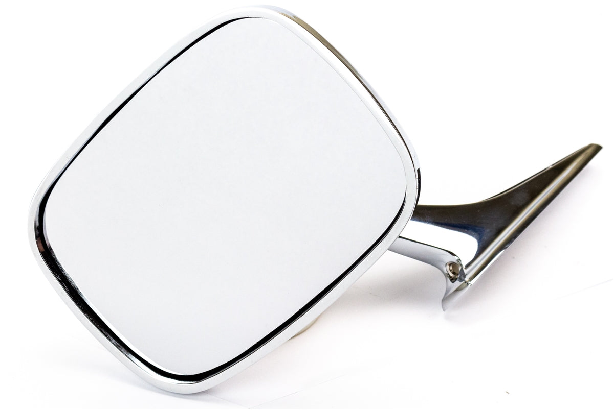 1969 Chevelle or 1969 - 1972 Nova Exterior Chrome Door Mirror, Right Hand, OE Style USA Made, Angle 4