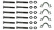 1966 - 1972 Small Block Chevy Chevelle and Nova Exhaust Manifold Bolt Set with Washers & Locks, 28 Pieces