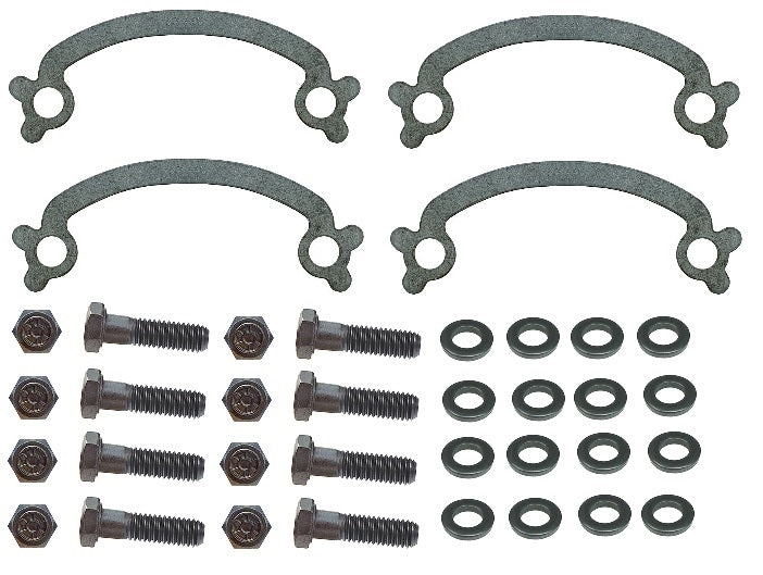 1966 - 1967 Chevelle Exhaust Manifold Bolts Set, Big Block, Washers Included, 32 Piece Kit