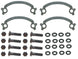 1966 - 1967 Chevelle Exhaust Manifold Bolts Set, Big Block, Washers Included, 32 Piece Kit