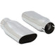 1969 - 1972 Chevelle OE Style Chrome Exhaust Extensions Tips, For 2 1/2" Diameter Pipes, Pair, Angle 2