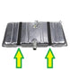 1964 - 1972 Chevelle Gas Fuel Tank Strap Anti Squeak Pads Set, Angle 3