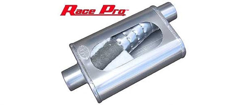1964 - 1972 Chevelle HIGH TUCK Pypes Stainless Steel 2.5" Dual Exhaust X-Pipe System with Race Pro Mufflers, Angle 2