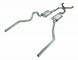 1964 - 1972 Chevelle HIGH TUCK Pypes Stainless Steel 2.5" Dual Exhaust X-Pipe System with Street Pro Mufflers